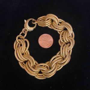Bronze Milor chunky triple oval bracelet